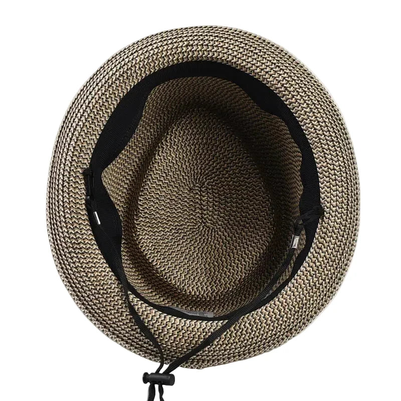 Amalfi Summer Straw Short Brim Porkpie Hat