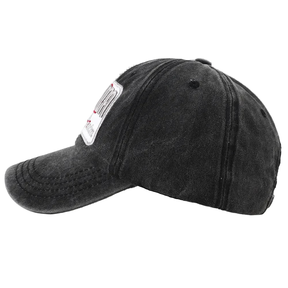 America Denim Washed Cotton Baseball Cap