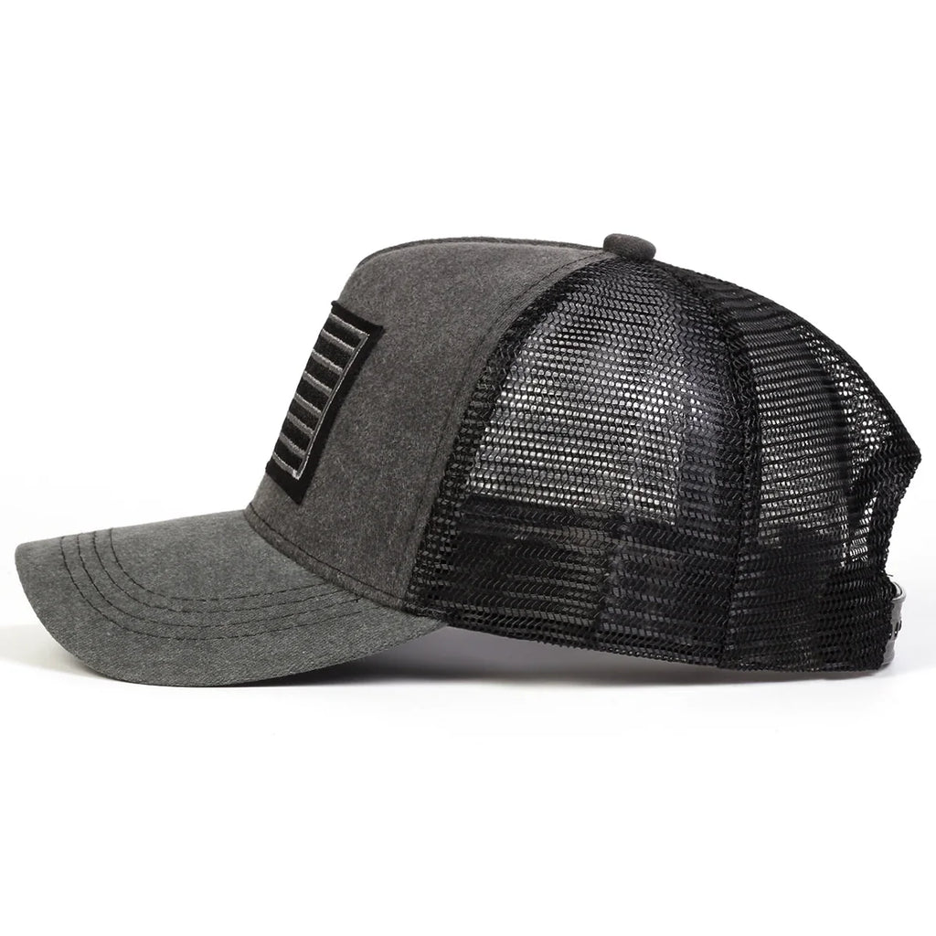 American Flag Summer Trucker Cap