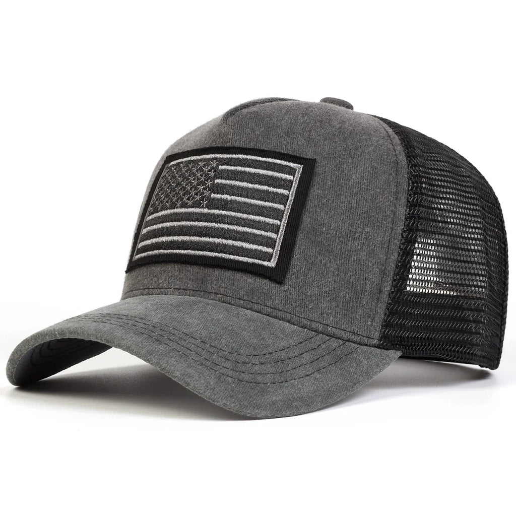 American Flag Summer Trucker Cap