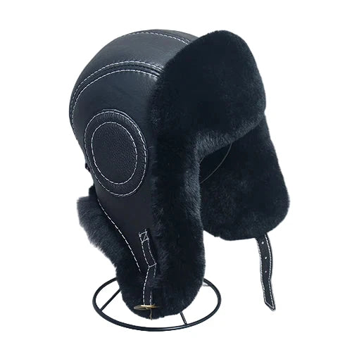 Anchorage Winter Genuine Leather Bomber Hat