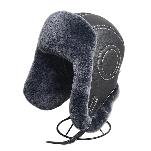 Anchorage Winter Genuine Leather Bomber Hat