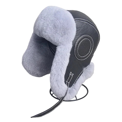 Anchorage Winter Genuine Leather Bomber Hat