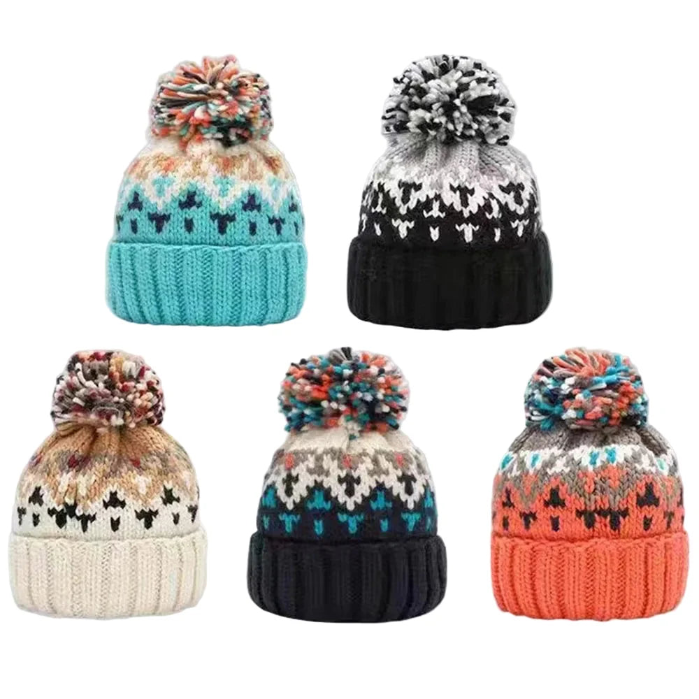 Anderson Christmas Winter Pom Pom Knitted Beanie