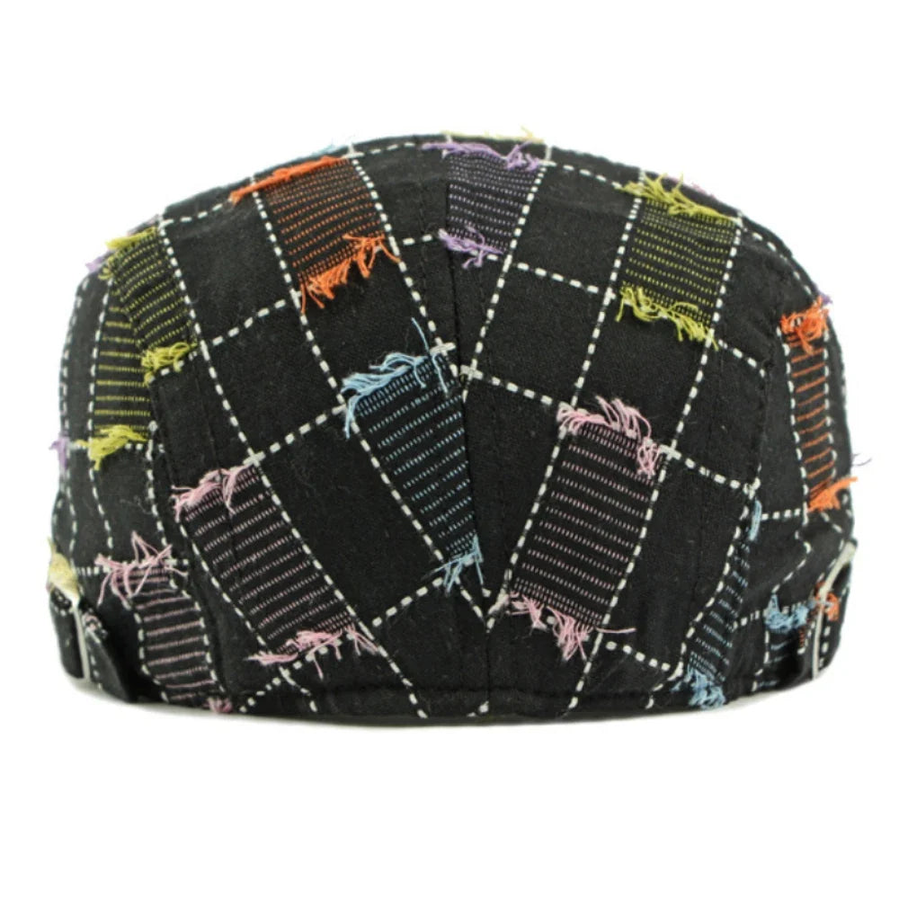 Anderson Knitted Plaid Flat Cap