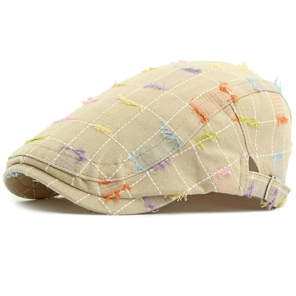 Anderson Knitted Plaid Flat Cap