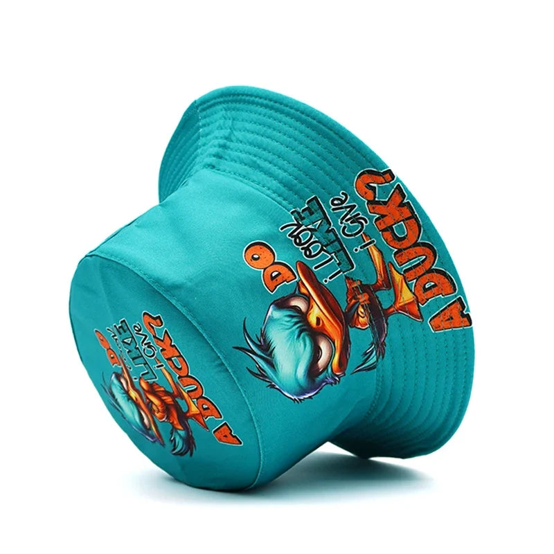 Angry Duck Sky Blue Reversible Bucket Hat