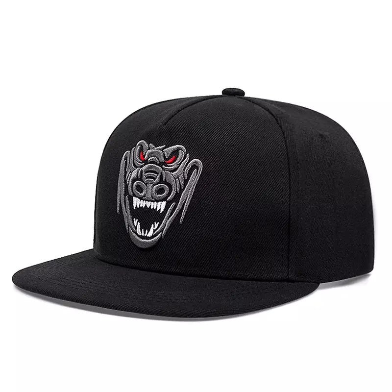 Angry Beasts Black Snapback Cap