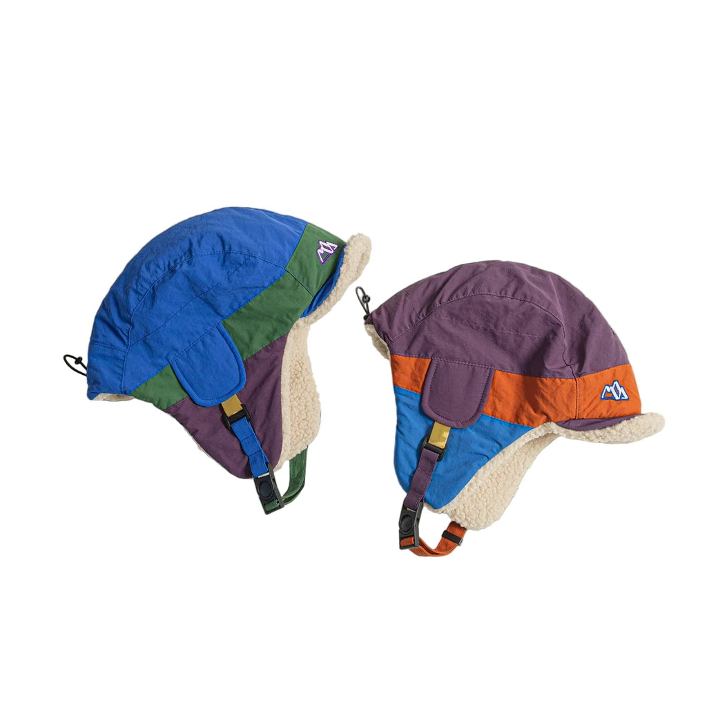 Appalachian Retro Patchwork Fur Trapper Bomber Hat