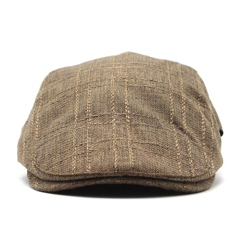 Arlington Plaid Cotton Flat Cap