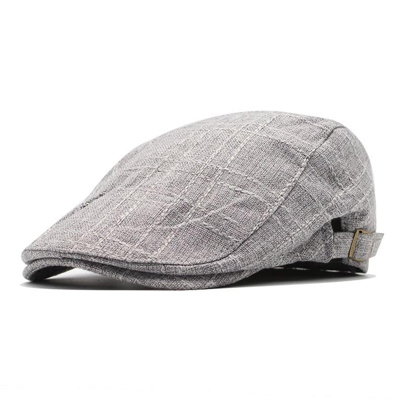 Arlington Plaid Cotton Flat Cap