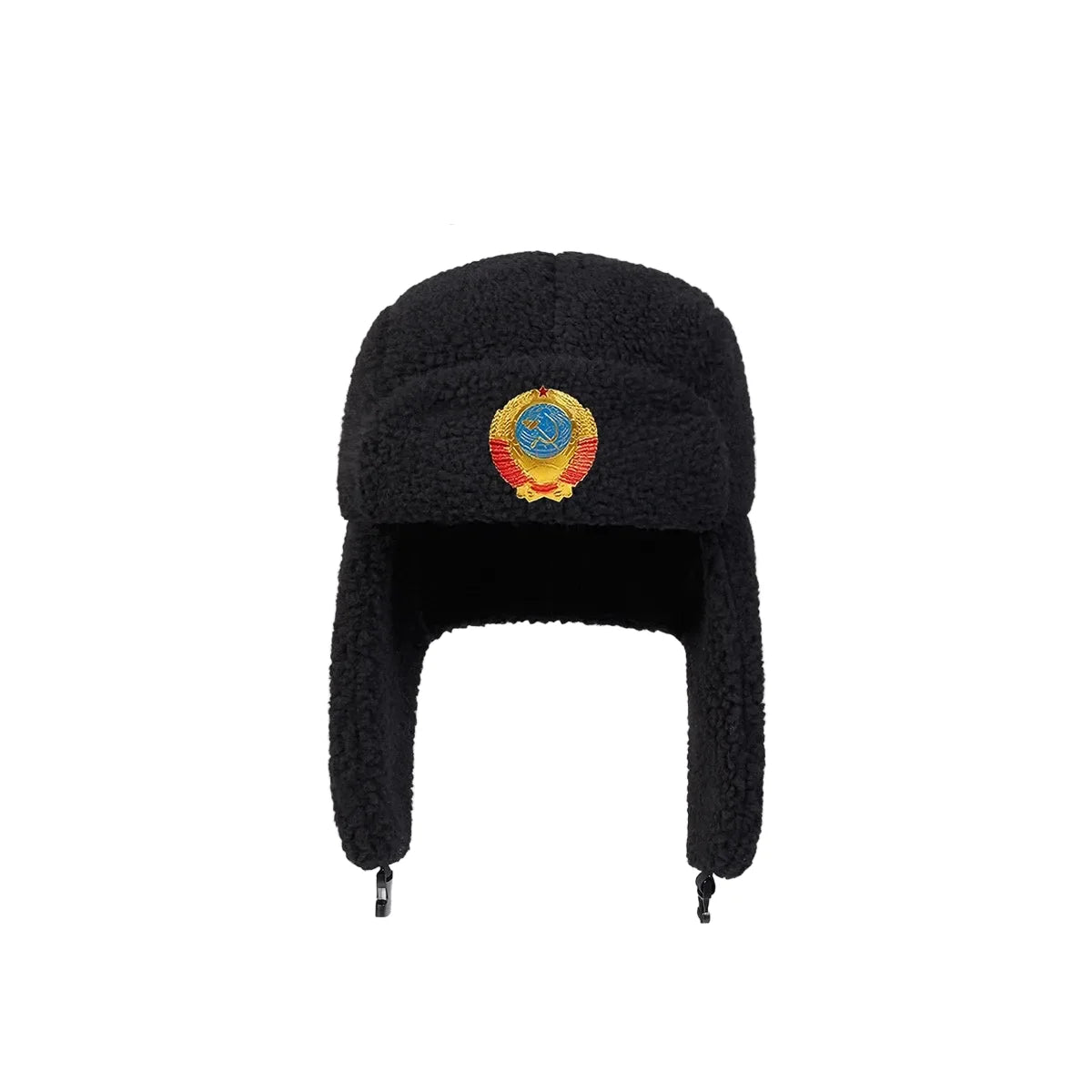 Arrow Badge Lamb Fleece Winter Bomber Hat