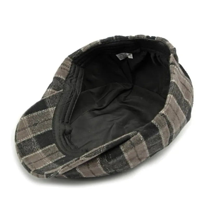 Artois Tartan Newsboy Cap