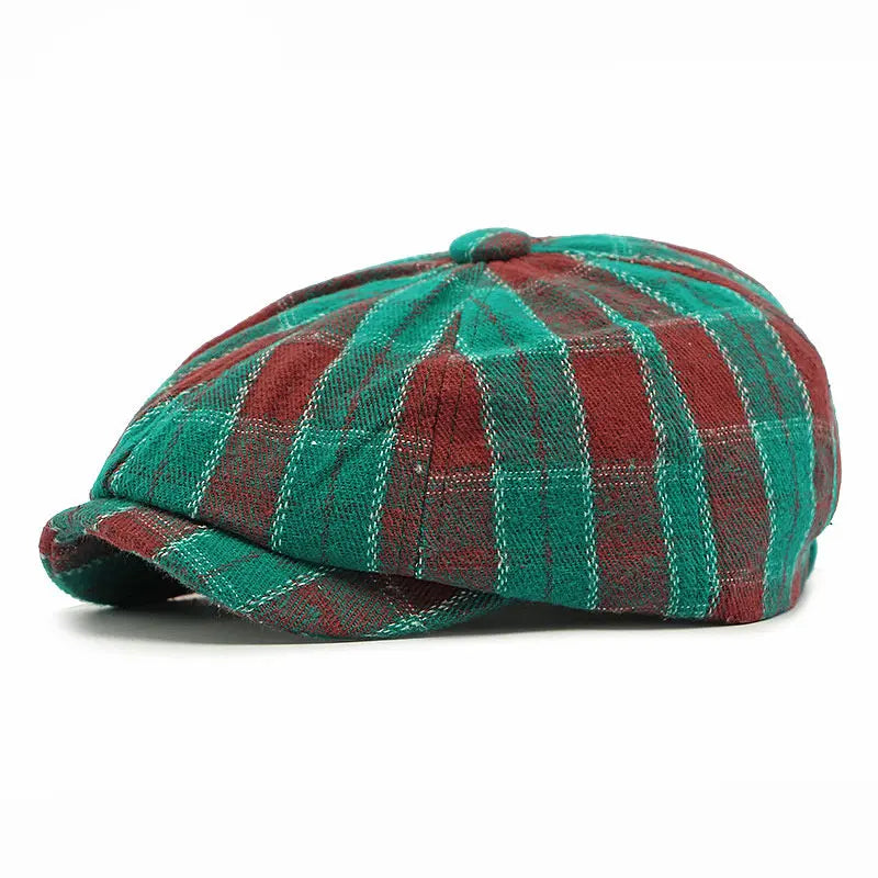 Artois Tartan Newsboy Cap