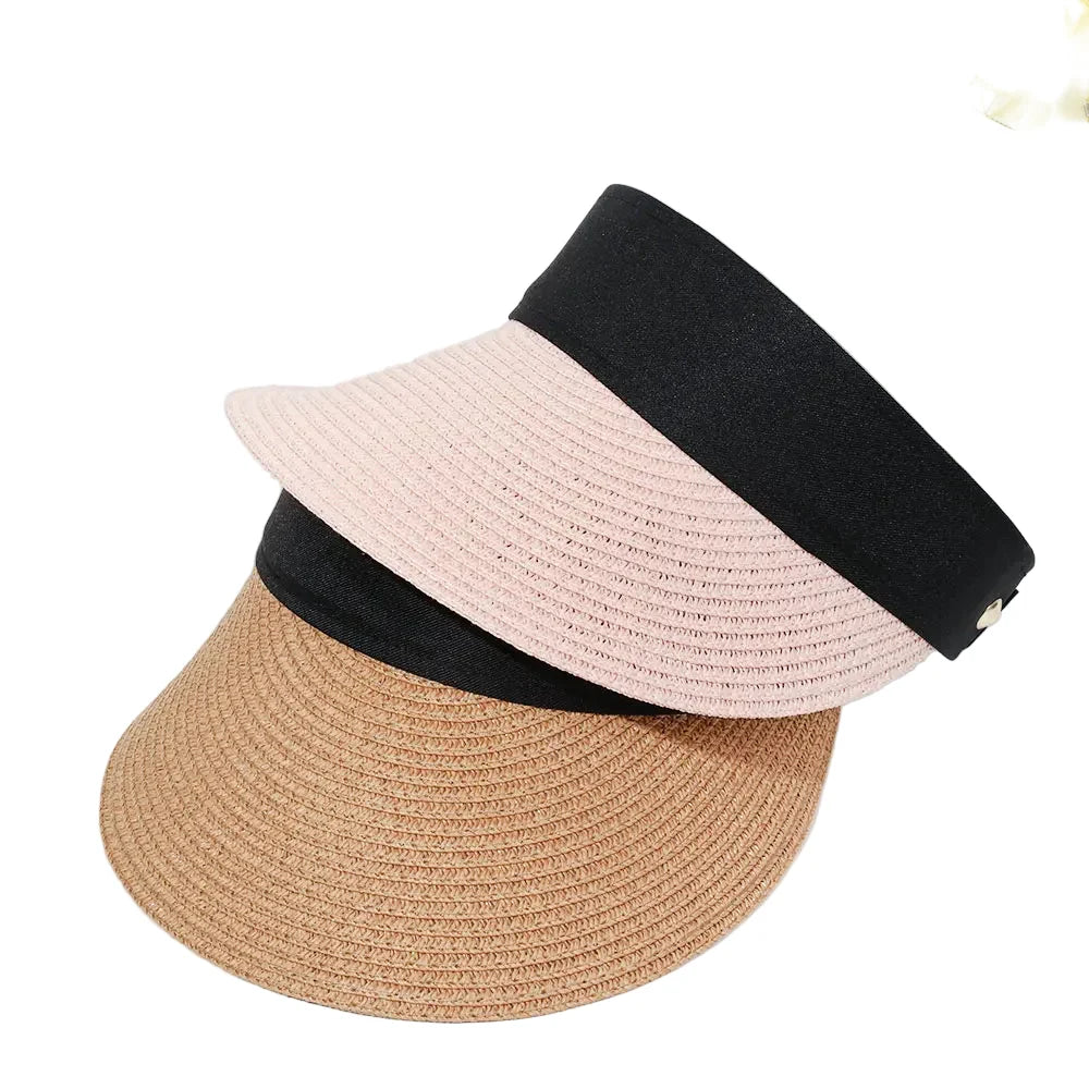 Aruba Summer Straw Long Visor