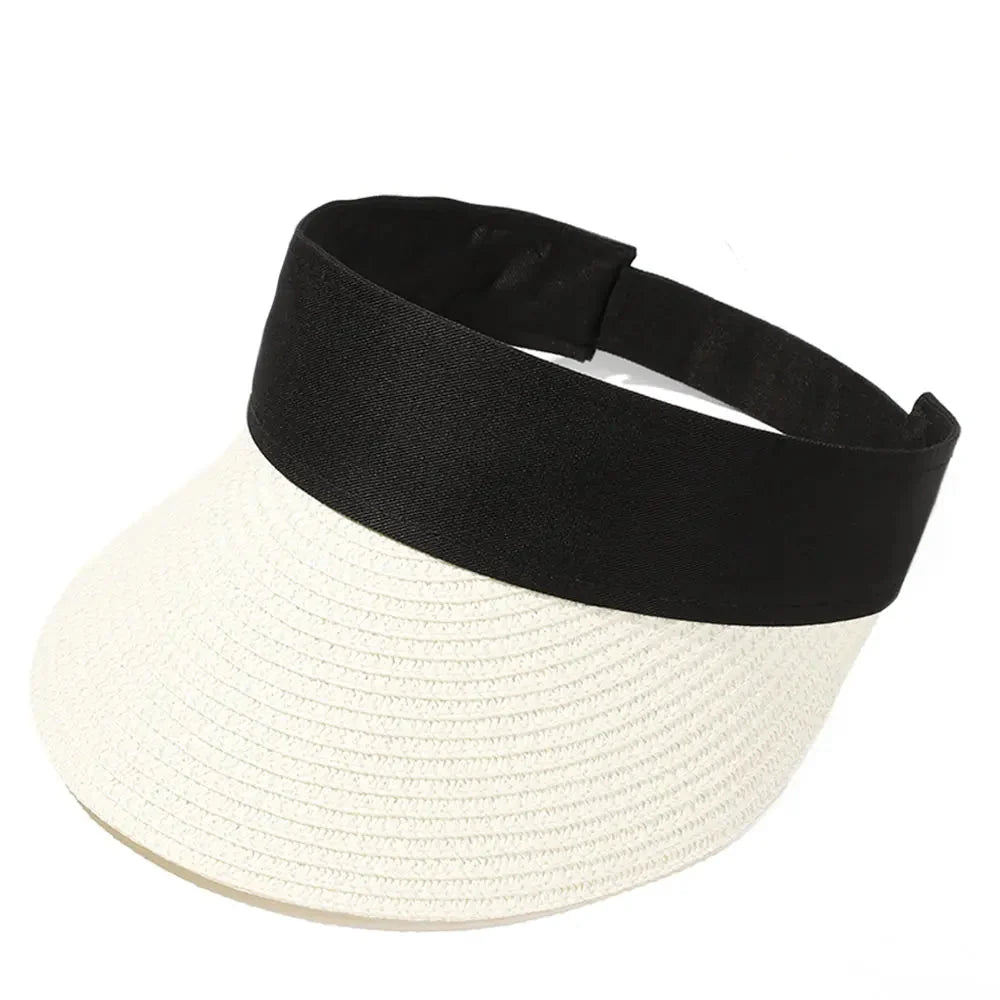 Aruba Summer Straw Long Visor