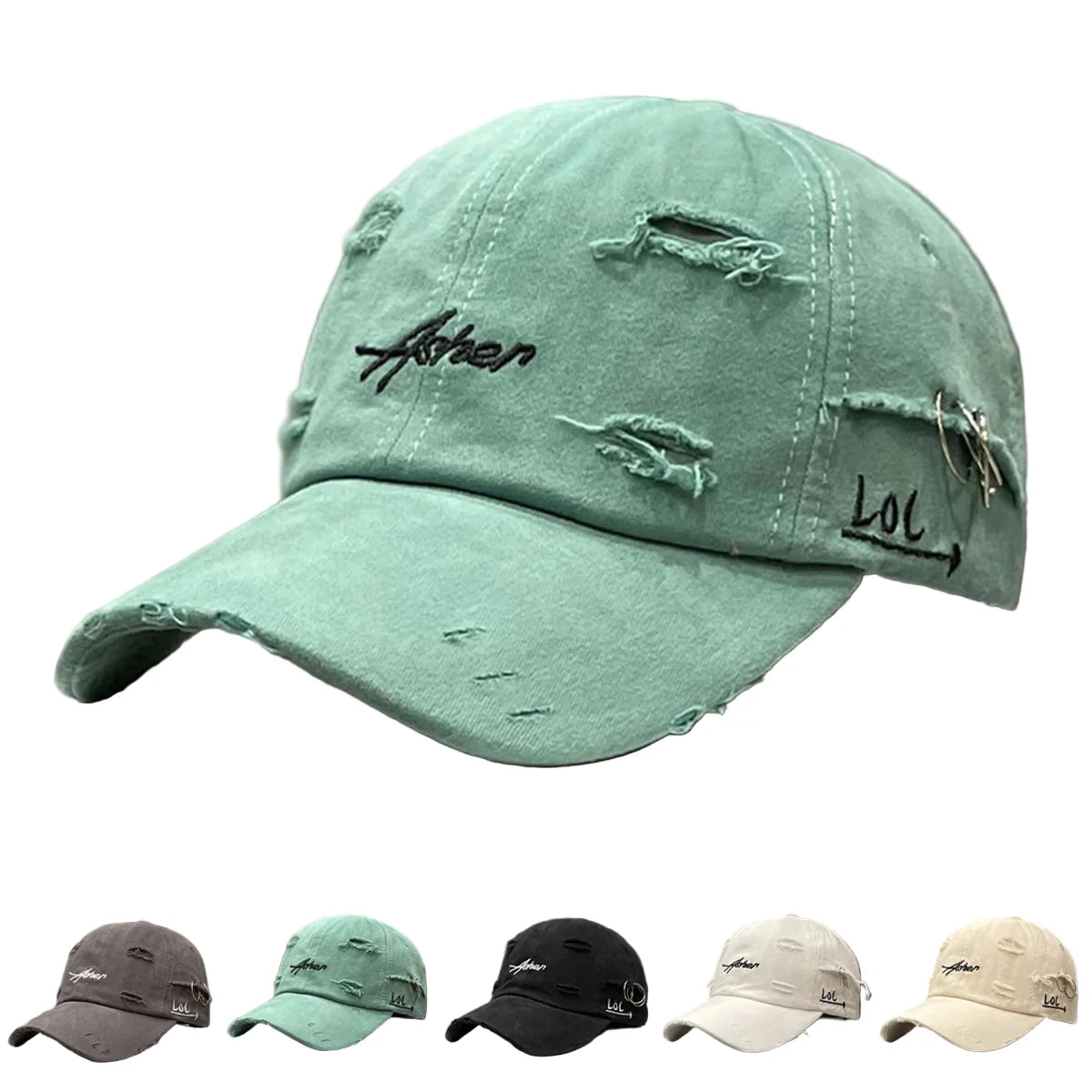 Asher Scratched Baseball Cap