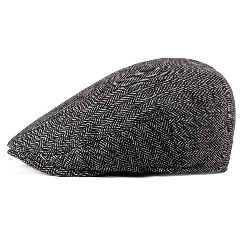 Asis Herringbone Cotton Flat Cap