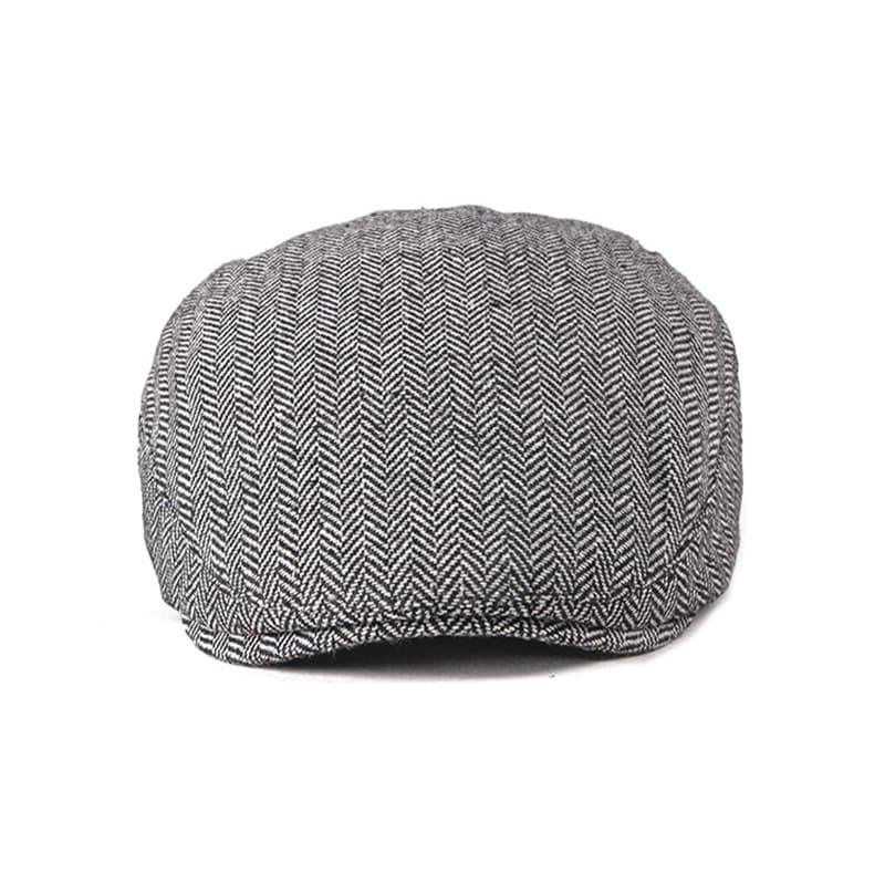 Asis Herringbone Cotton Flat Cap