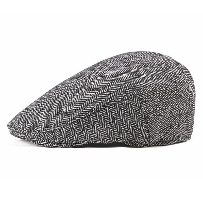 Asis Herringbone Cotton Flat Cap