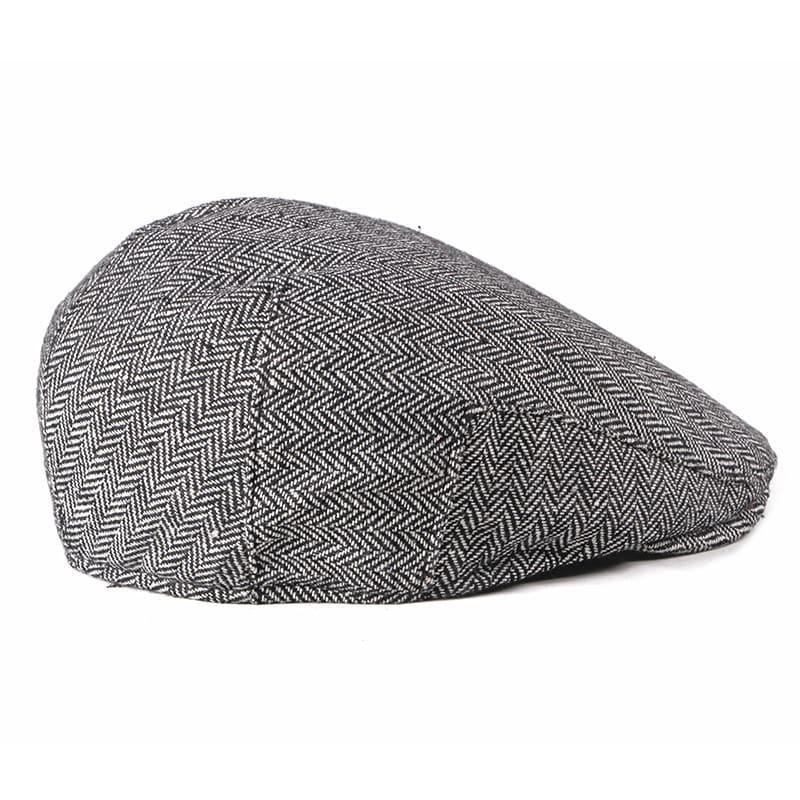 Asis Herringbone Cotton Flat Cap