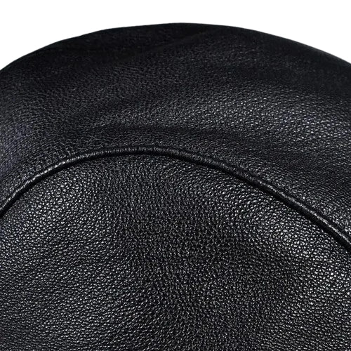 Asthon Genuine Leather Flat Cap