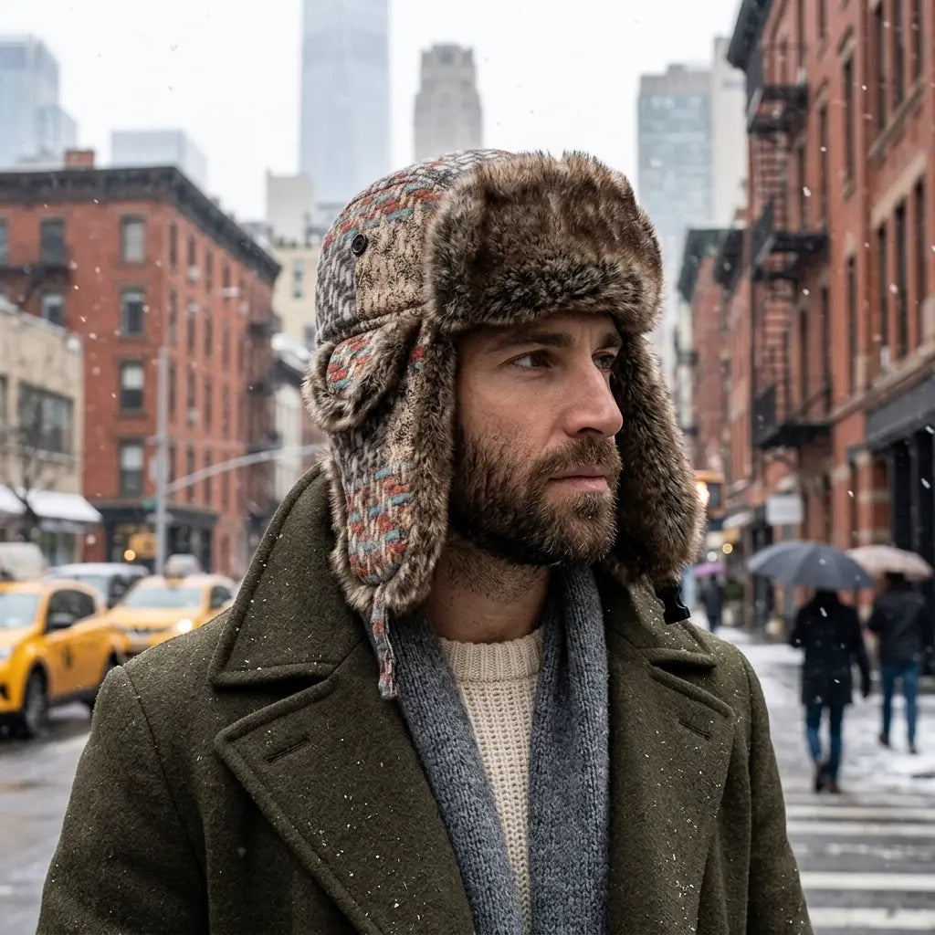 Atlas Winter Fur Trapper Bomber Hat