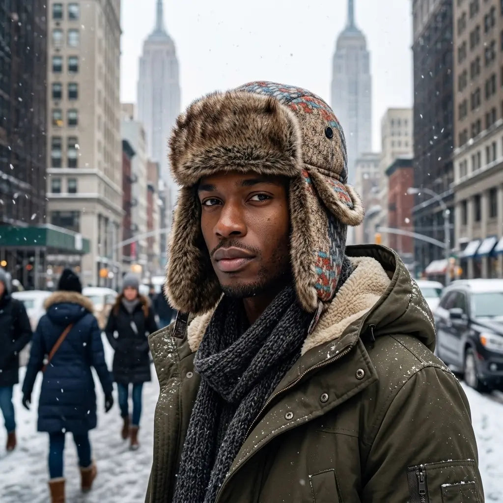 Atlas Winter Fur Trapper Bomber Hat