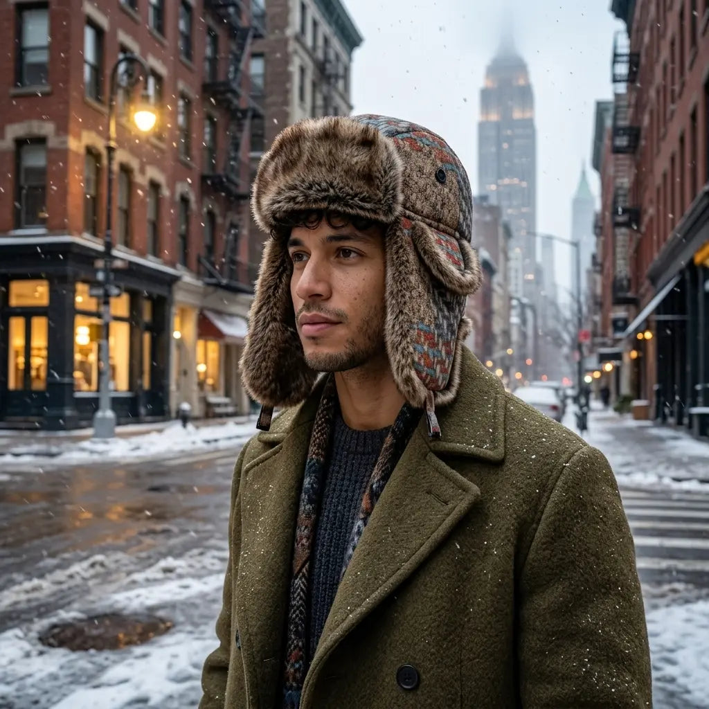 Atlas Winter Fur Trapper Bomber Hat