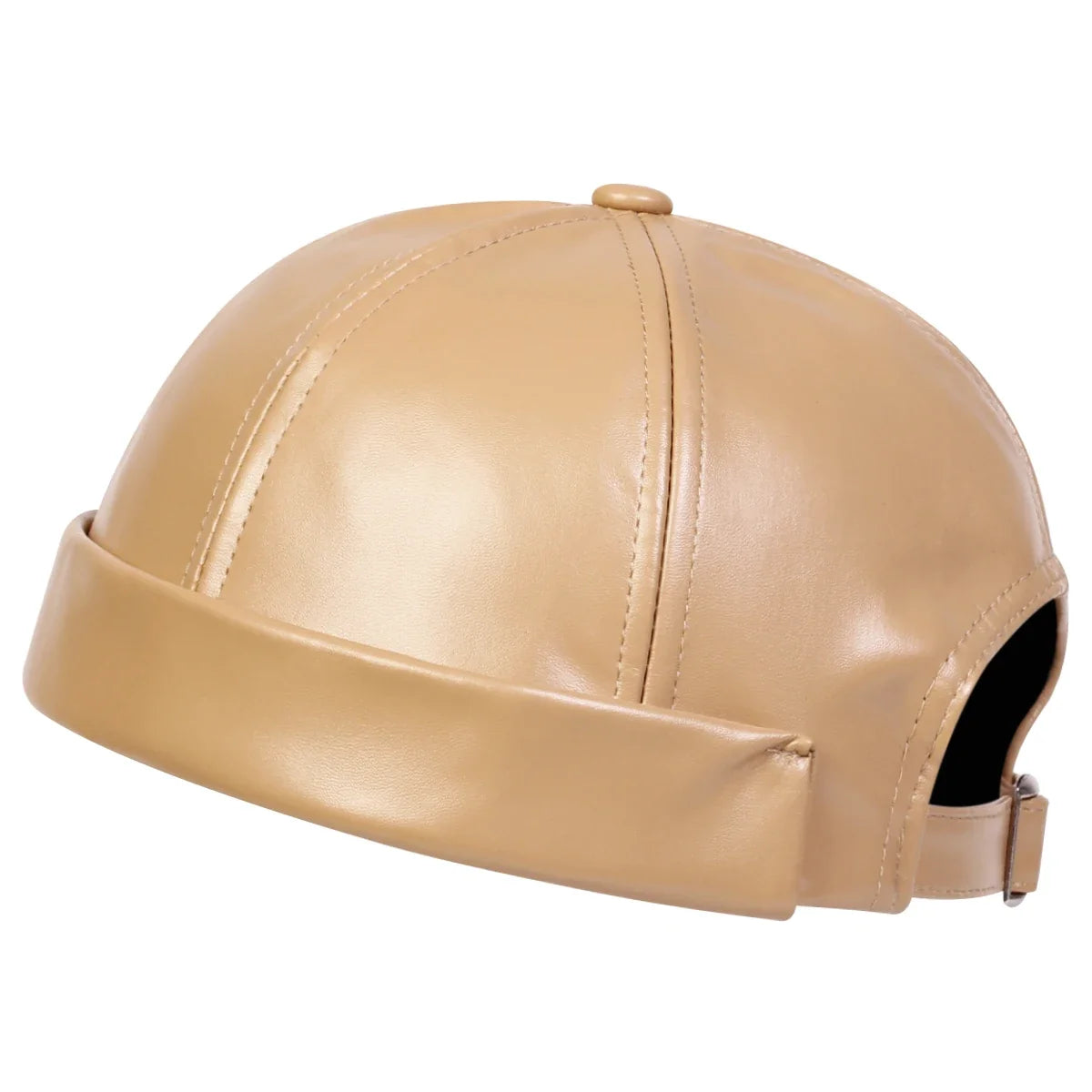 Auckland Leather Brimless Docker Cap