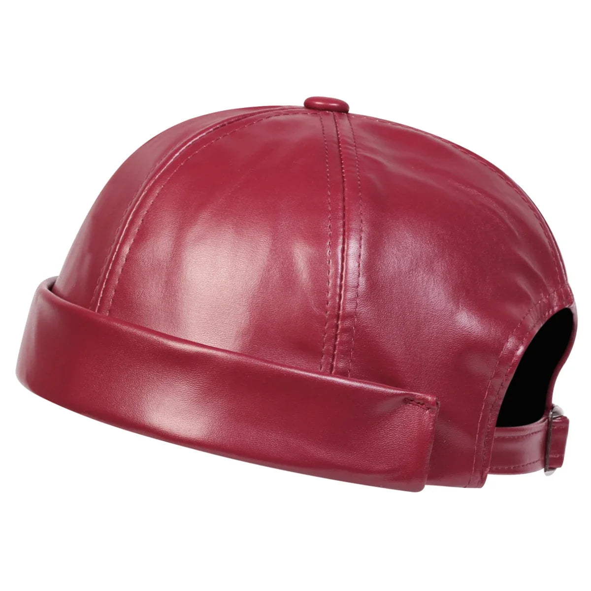 Auckland Leather Brimless Docker Cap