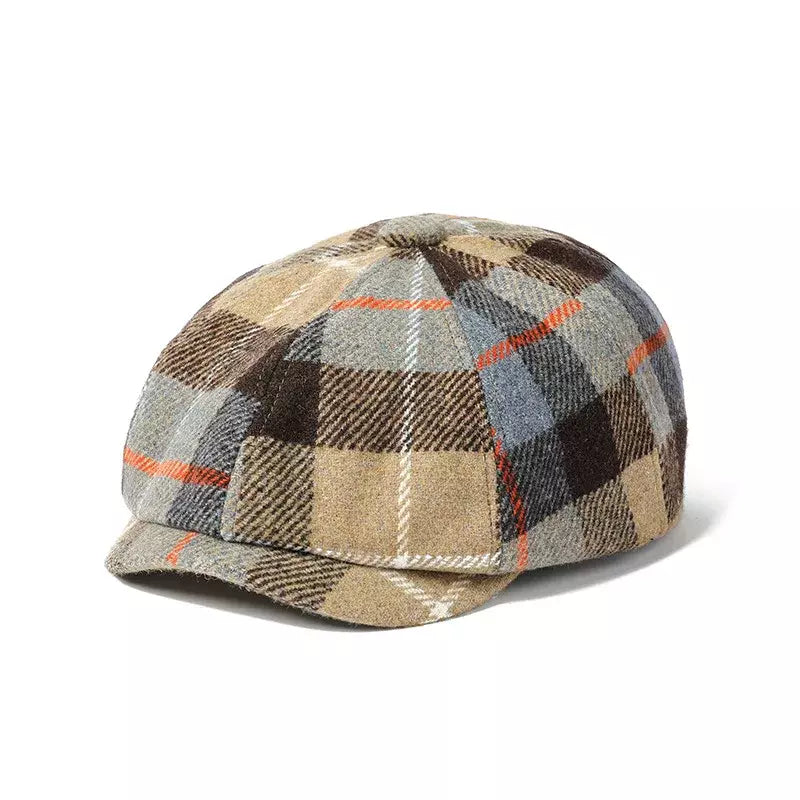 Auckland Plaid Newsboy Cap