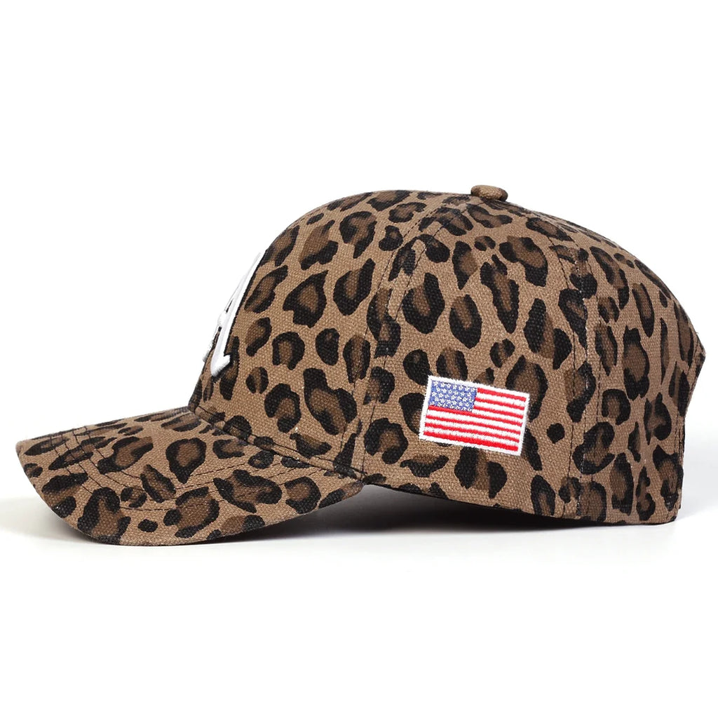 Austin USA Leopard Print Baseball Cap