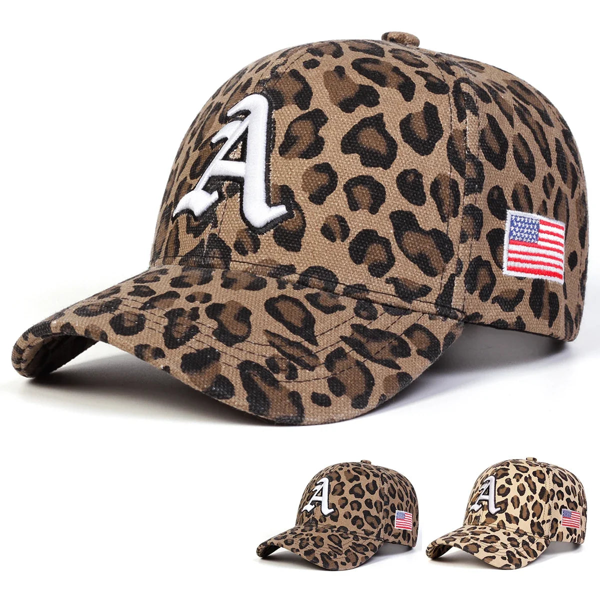Austin USA Leopard Print Baseball Cap