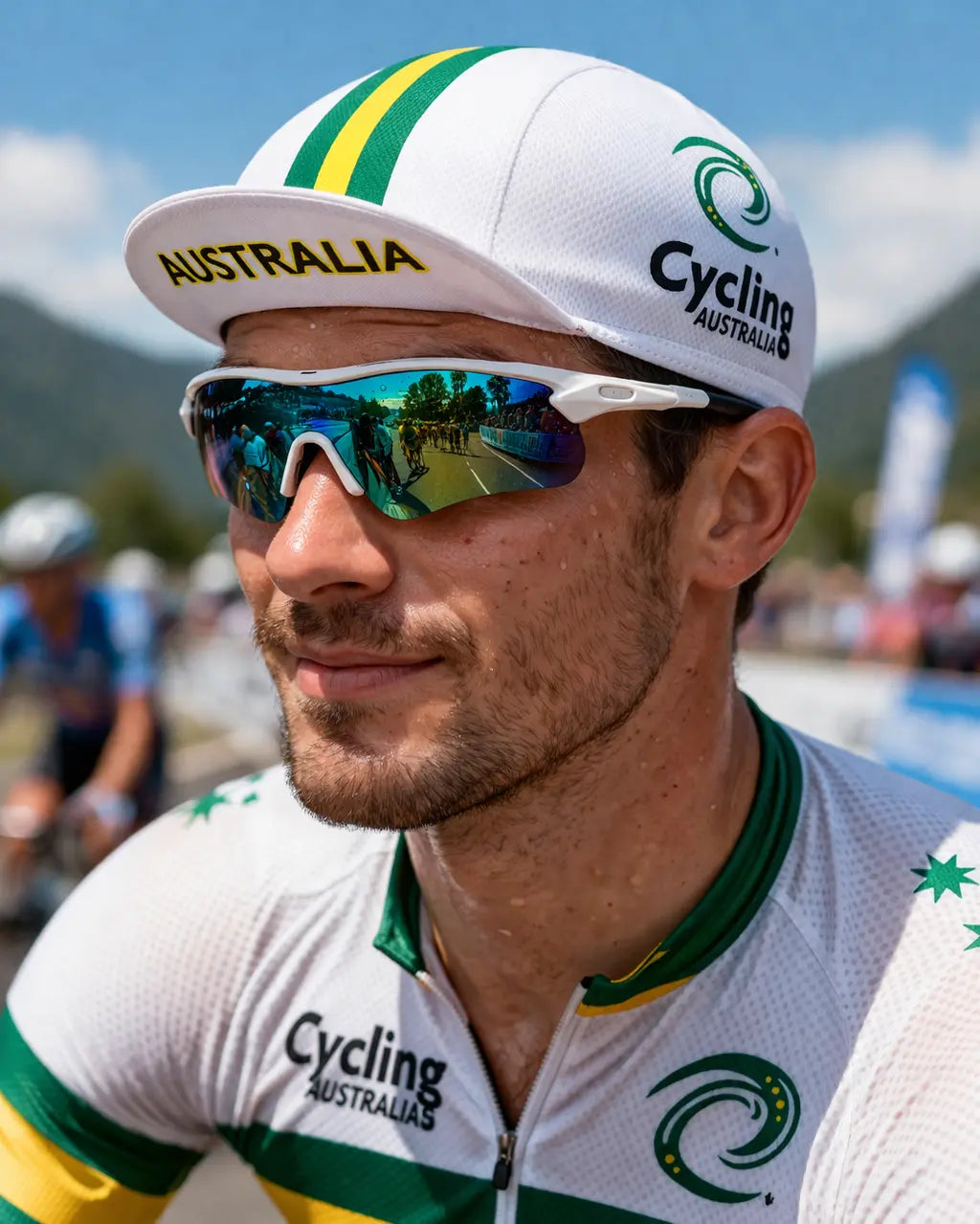 Australia Classic White Cycling Cap