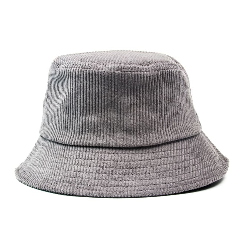 Autumn Plain Corduroy Bucket Hat