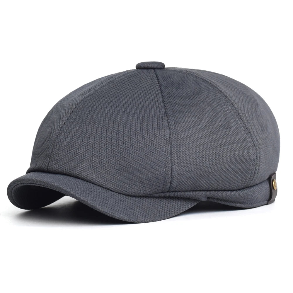 Auzat Plain Newsboy Cap