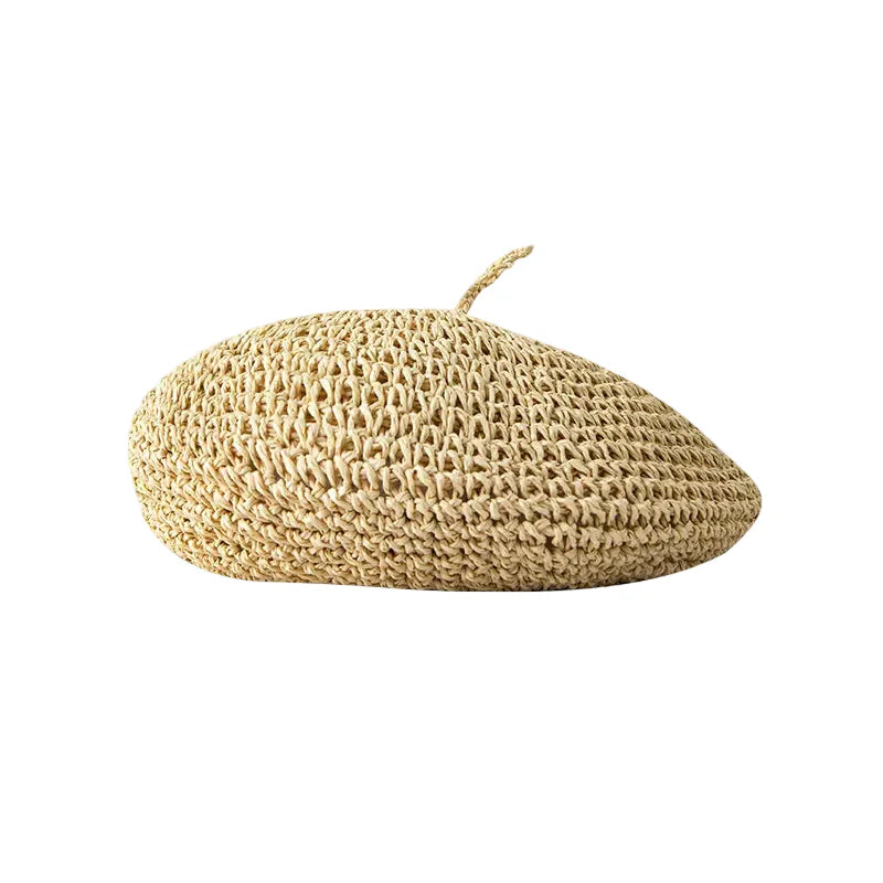 Aveiro Summer Handmade Straw Beret