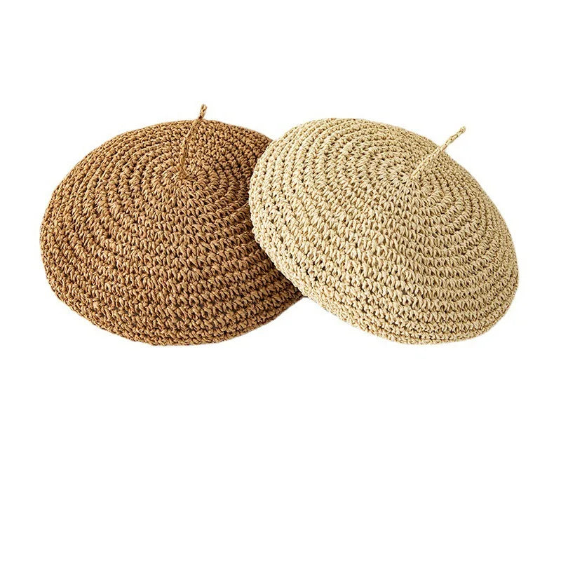 Aveiro Summer Handmade Straw Beret