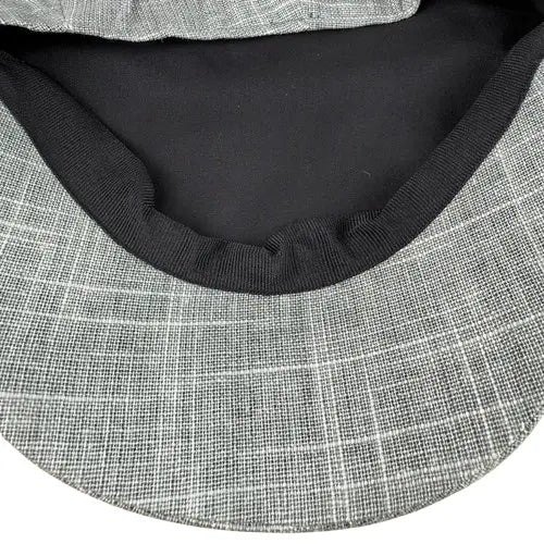 Aviñon Gray Linen Newsboy Cap