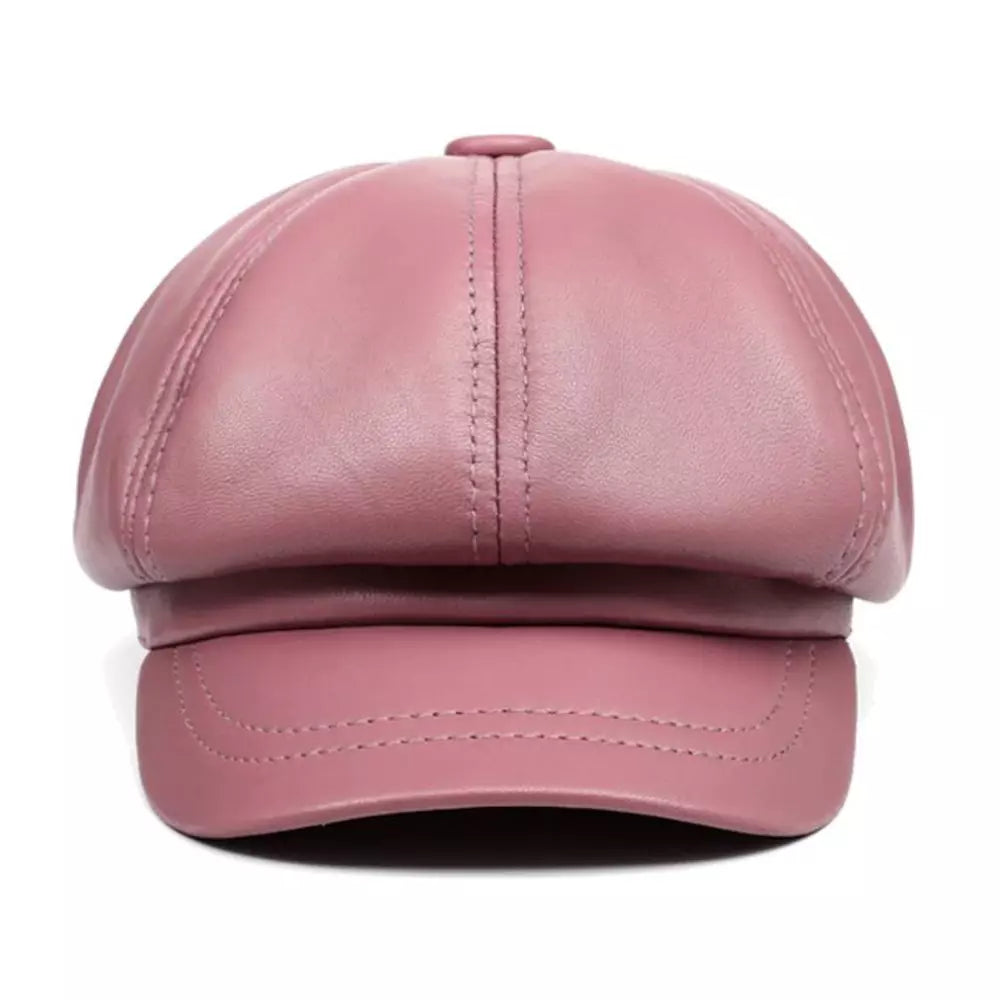Aviñon Genuine Leather Newsboy Cap