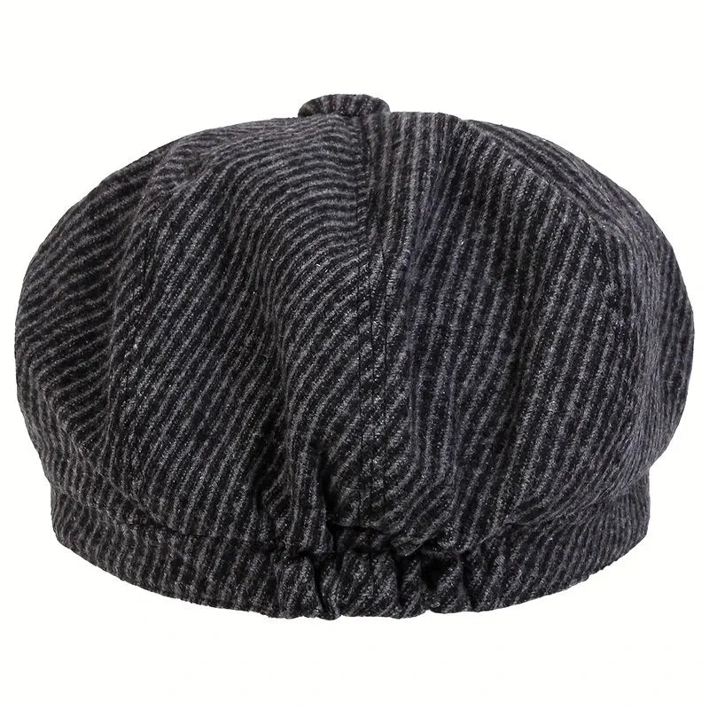 Baltimore Dark Striped Newsboy Cap