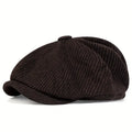 Baltimore Dark Striped Newsboy Cap