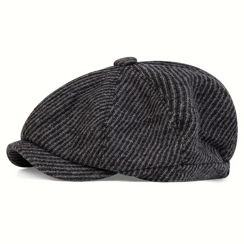 Baltimore Dark Striped Newsboy Cap
