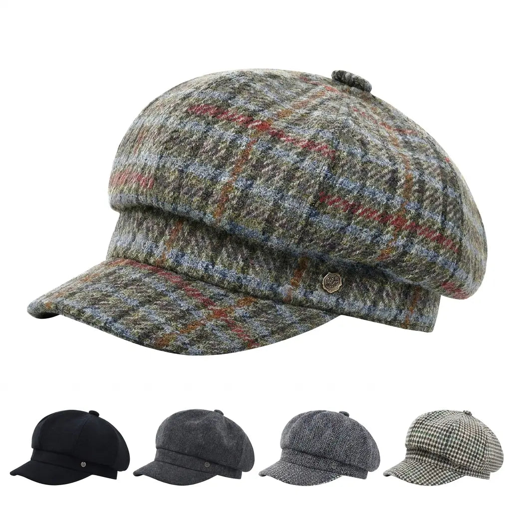 Bangor Women Wool 8-Panels Newsboy Cap