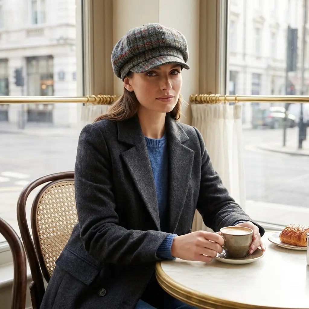 Bangor Women Wool 8-Panels Newsboy Cap
