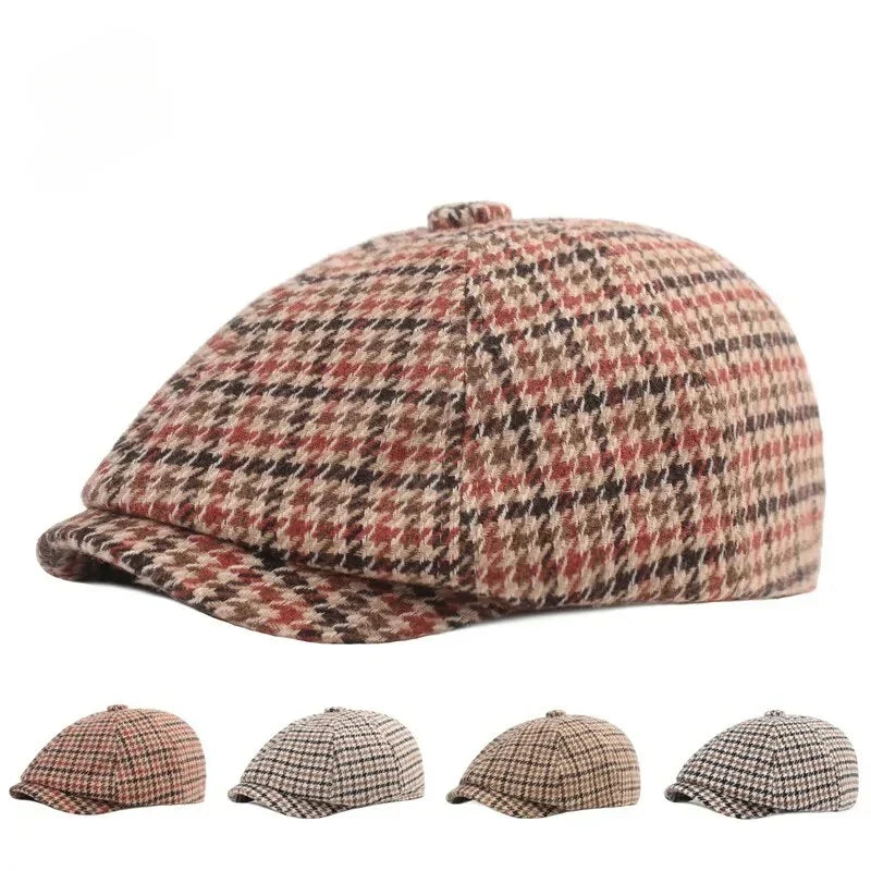 Barkley Houndstooth Newsboy Cap