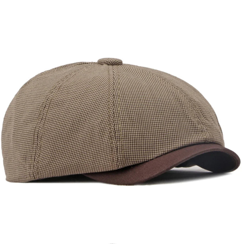 Barret Retro Plaid Newsboy Cap
