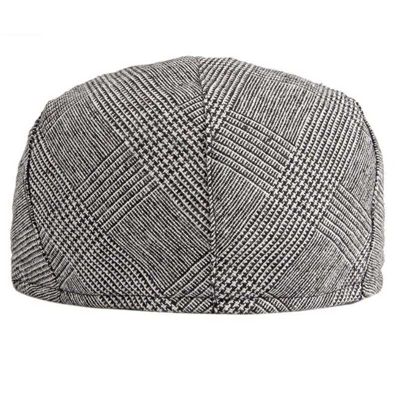 Baxley Plaid Cotton Flat Cap
