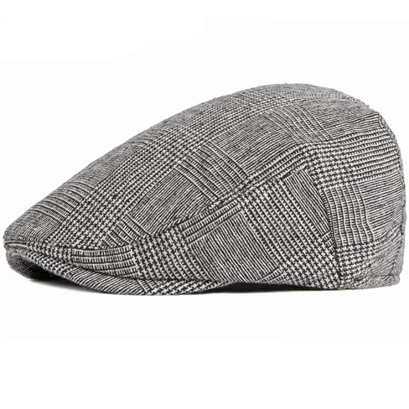 Baxley Plaid Cotton Flat Cap